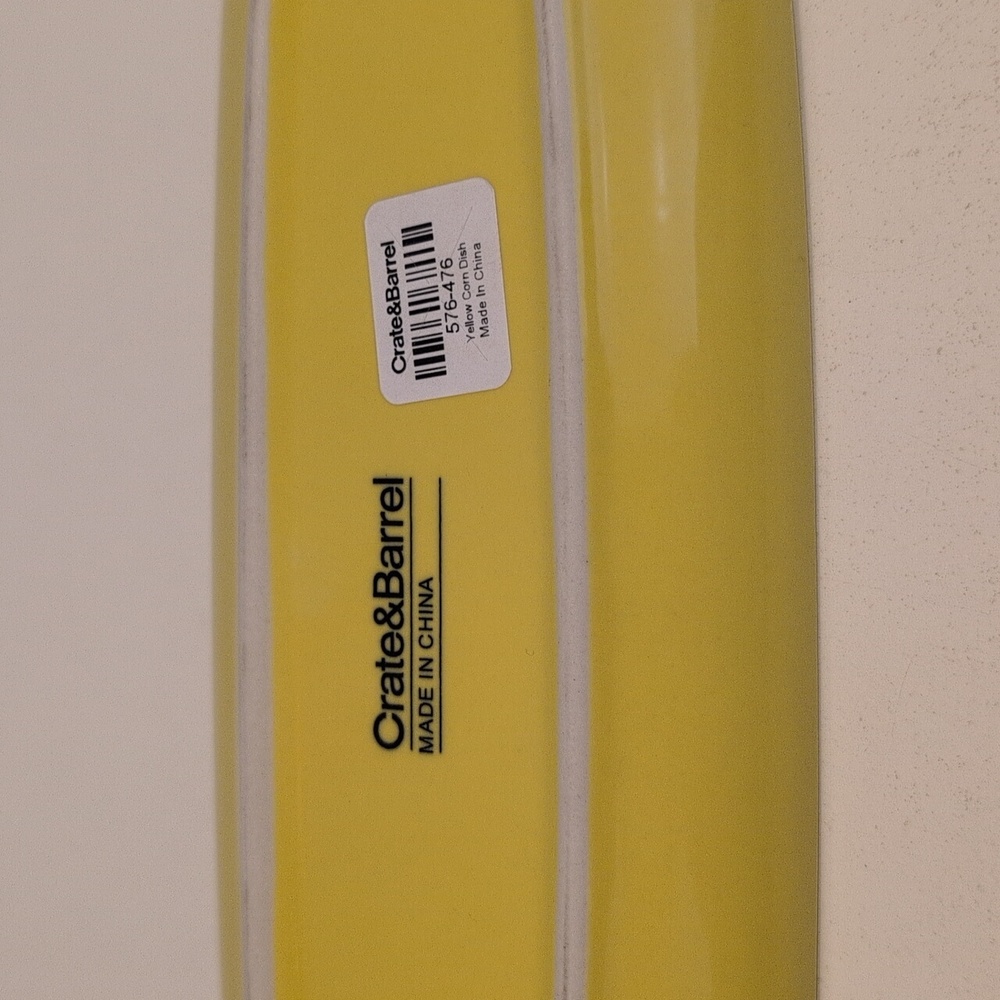 Crate & Barrel Ceramic Corn On The Cob Plates Set Of Eight (8) New With Tags - Picture 4 of 15